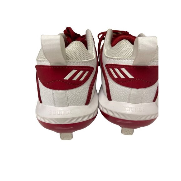NEW! Adidas ICON Bounce Louisville Cardinals White Red Cleats Shoes Size 7 - Picture 4 of 6